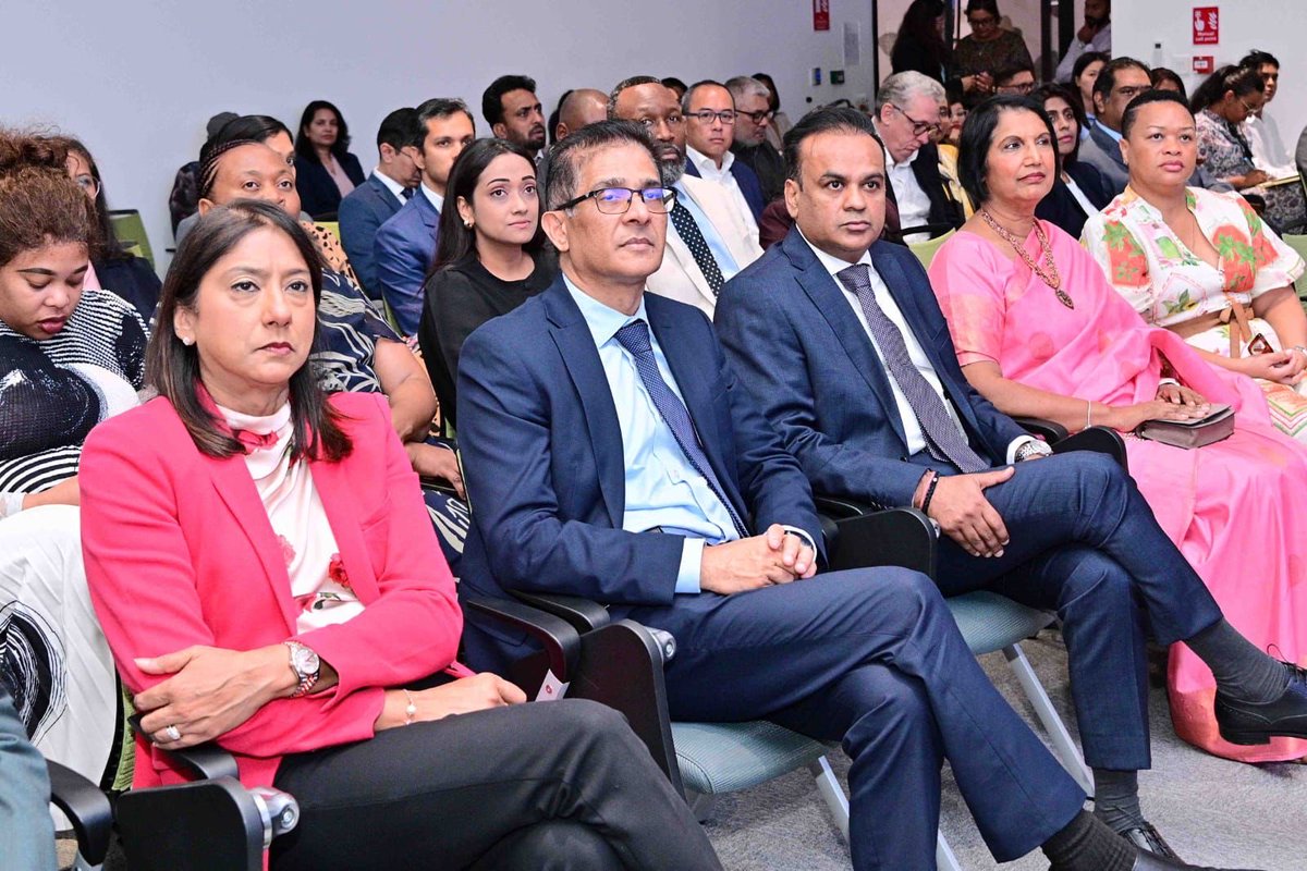 APRMorg's tweet photo. A historic milestone! The APRM CEO, @APRM_MarieRose, joined Hon. Dr. Jyoti Jeetun, Minister of Financial Services and Economic Planning of Mauritius and Hon. Dhananjay Ramful, Minister of Foreign Affairs, Regional Integration and International Trade of Mauritius at the Primary Jurisdiction Announcement Ceremony of AfCRA — a bold step toward home-grown, independent credit assessments that will boost Africa’s access to finance and strengthen financial sovereignty.
#AfCRA