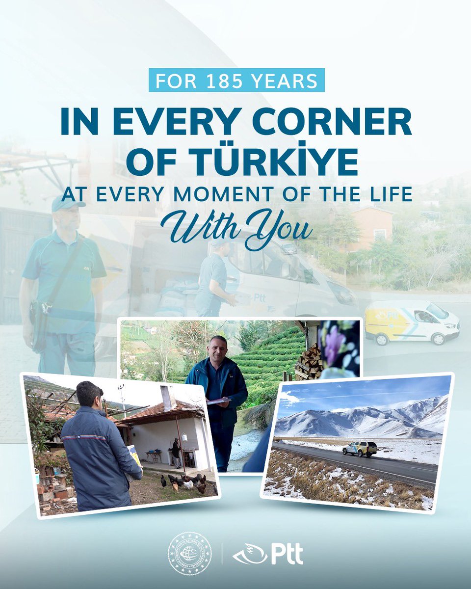 As the #PTT Family, we have always been present on the roads of our country, from its most remote plateau to its most populous city.

Today, just as it has been for 185 years, we are;

📦 with every shipment that needs to reach its destination,
💌 in every letter that reaches