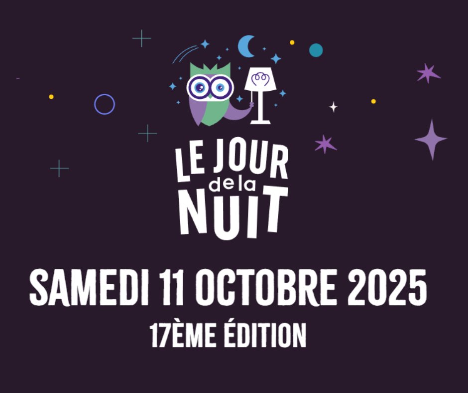 Et si on éteignait un peu… pour mieux voir le ciel ? 🌙

Le Jour de la Nuit, c’est ce samedi 11 octobre :
des centaines d’événements pour redécouvrir les étoiles ✨
🔗 jourdelanuit.fr
#JourDeLaNuit #Astronomie #Space #ANPCEN #PollutionLumineuse