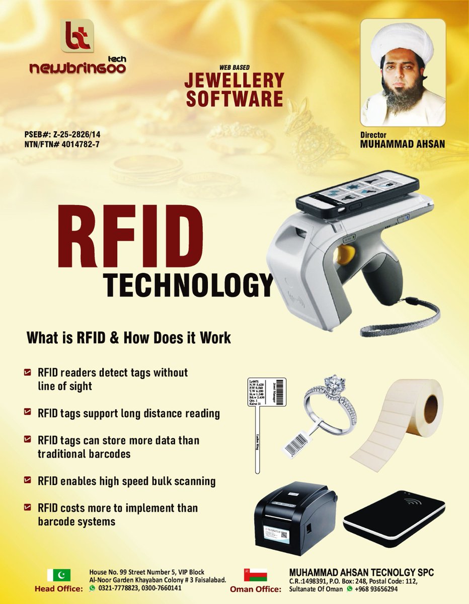 NewBringootech's tweet image. RFID brings speed, accuracy, and real-time visibility to your operations whether it’s for inventory, logistics, retail, or security.
🌐 wwww.newbringootech.com
📞 Call Now: 0321-7778823
💬 WhatsApp: 0300-7660141
#RFID #SmartTracking #AssetManagement #InventoryControl