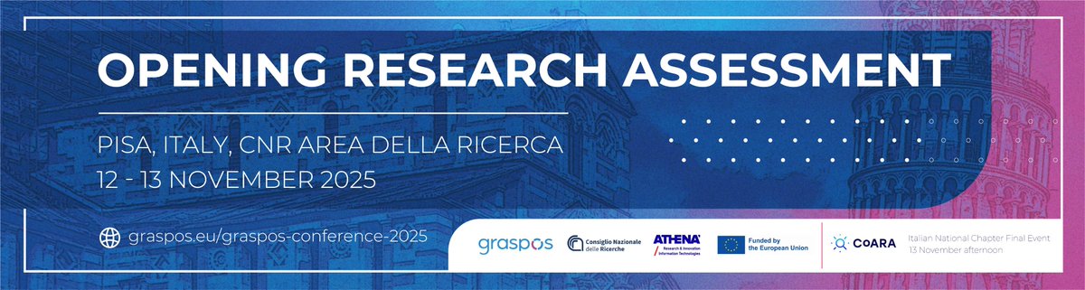 GraspOS_project's tweet image. 💫The programme for Opening Research Assessment is LIVE!
Take a look at the panels &amp;amp; talks on:
📌Open Infrastructures for RRA
📌Transparency &amp;amp; inclusivity of assessment processes
📌Recognition of #OpenScience contributions
Register by Oct 15.
🔗 Programme: graspos.eu/graspos-confer…