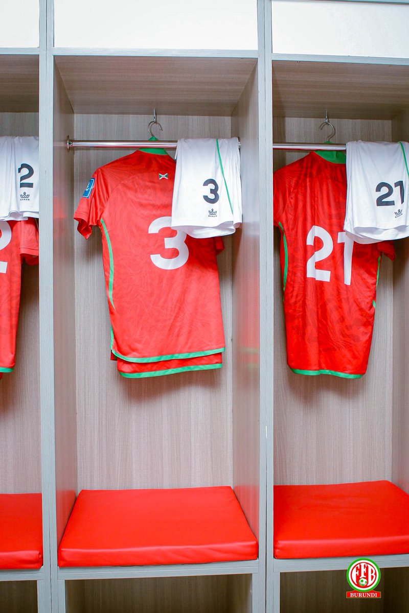 intambazacu's tweet photo. 🇧🇮🥰All set in our dressing room!!!

#WorldCupQualifiers2026 #Burundi #kenya https://t.co/cugaXMBWrR