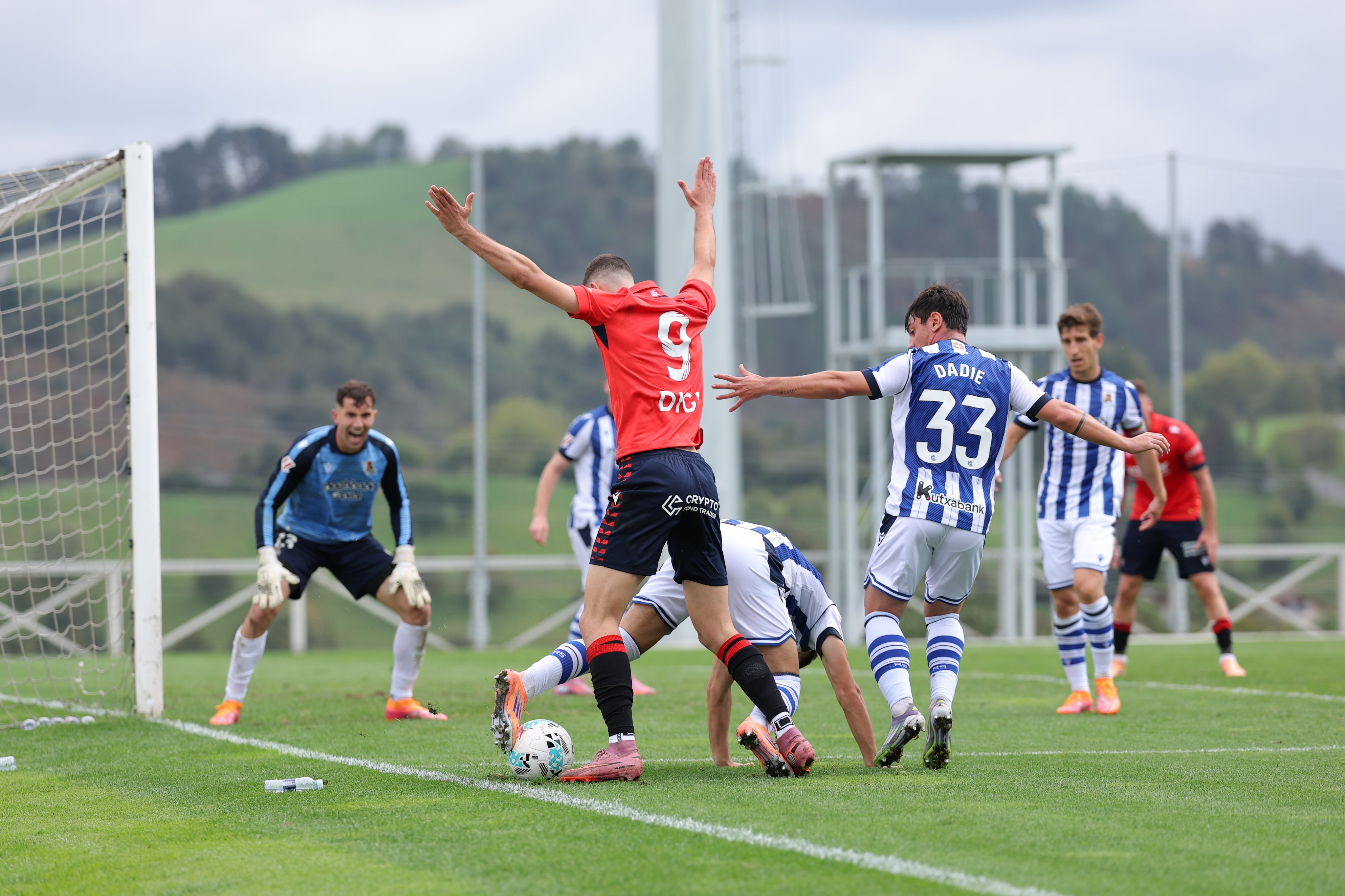 Amistoso entre la Real Sociedad y Osasuna en Zubieta (Foto: CAO).