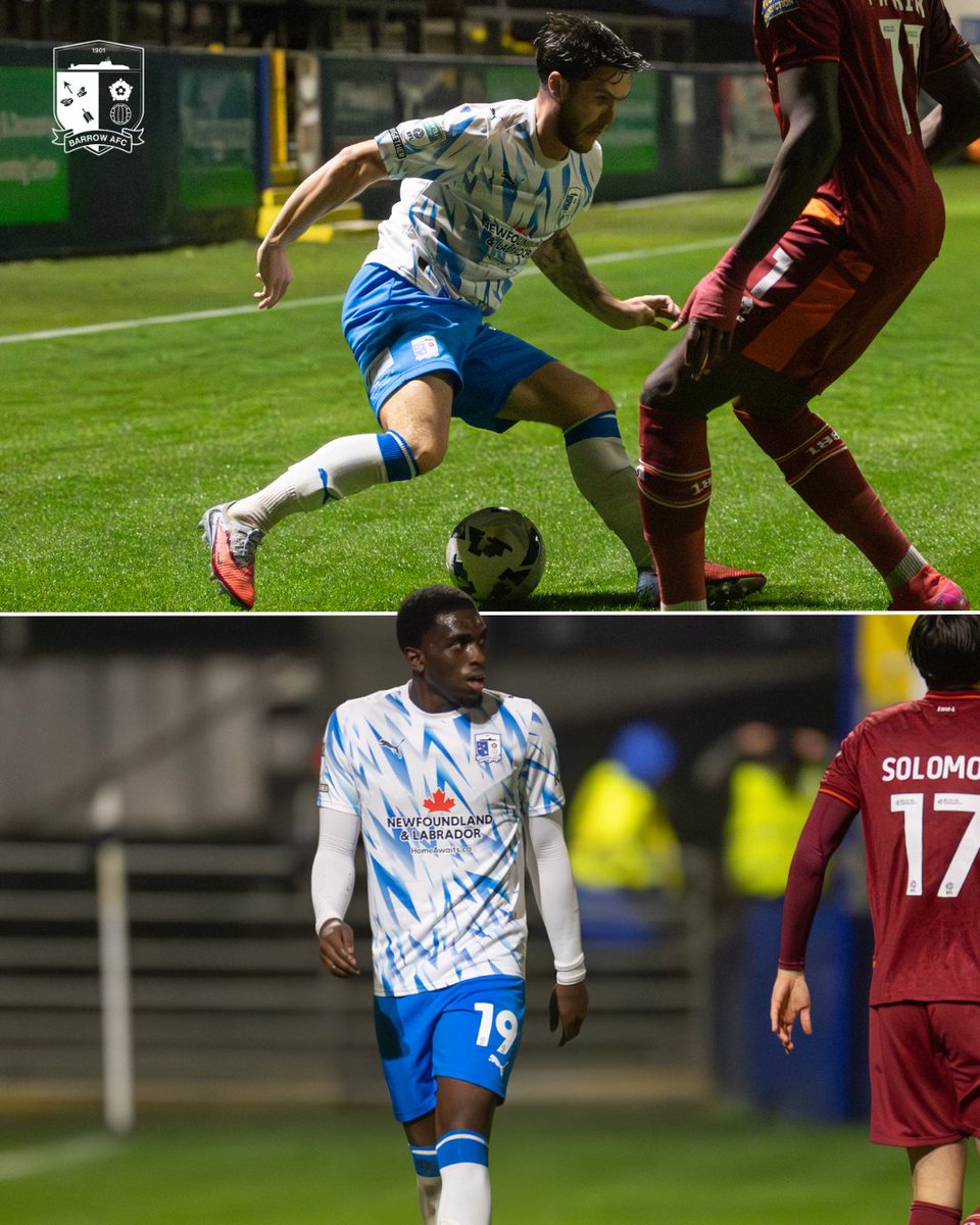 A double Bluebirds debut on Tuesday night 🐦🐦

#WeAreBarrow