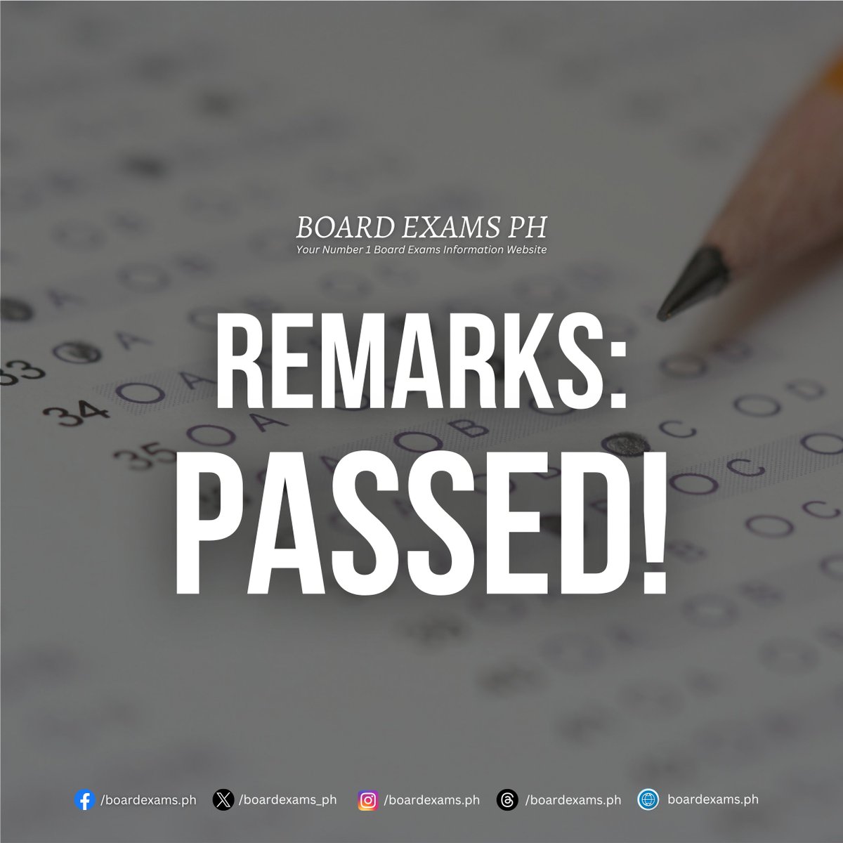 boardexams_ph's tweet image. REMARKS: PASSED! 🙏