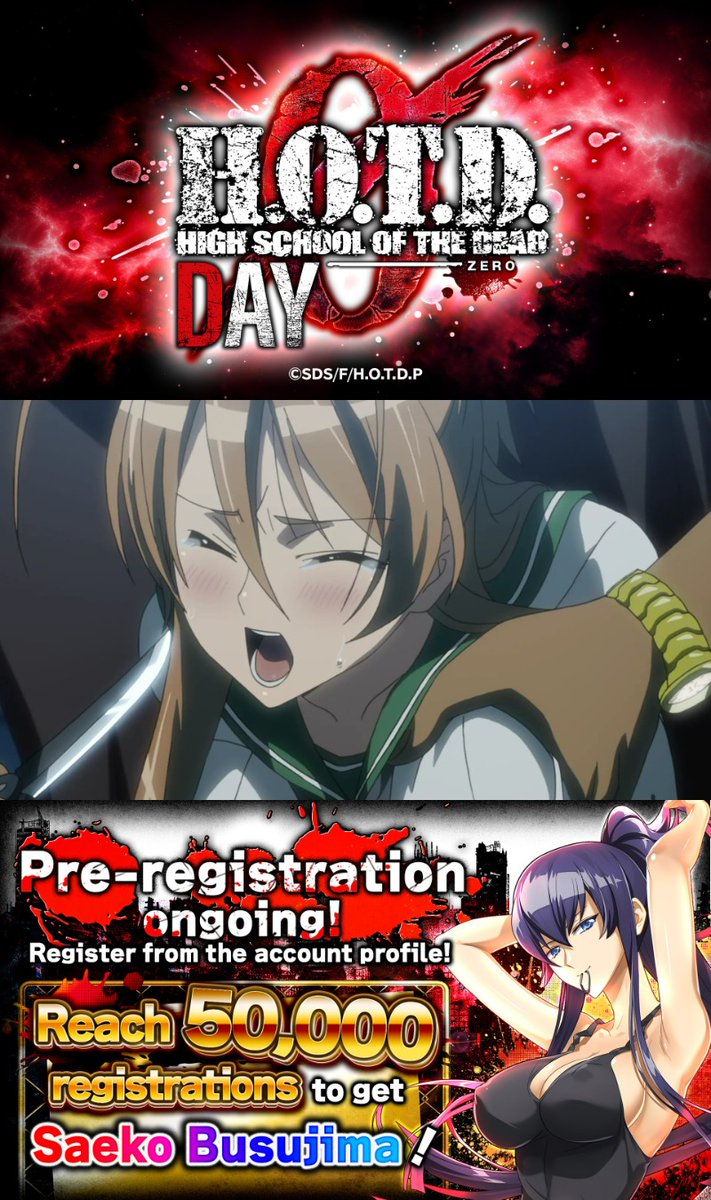 🎞️God-tier #HighschooloftheDead scene👀 In a world on the verge