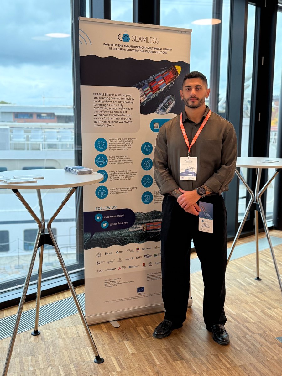 Maritime Risk Group (MRG) (@mrg_ntua) on Twitter photo 🌊 Our colleague Panagiotis Siokouros represented <a href="/seamless_heu/">SEAMLESS project</a> at #ICMASS2025 in Hamburg!
Engaging with experts & innovators, he shared our vision for integrated, automated & resilient waterborne transport.
Thanks to <a href="/FraunhoferCML/">Fraunhofer CML</a> for an inspiring event!
#SEAMLESS #NTUA 🌊 Our colleague Panagiotis Siokouros represented <a href="/seamless_heu/">SEAMLESS project</a> at #ICMASS2025 in Hamburg!
Engaging with experts & innovators, he shared our vision for integrated, automated & resilient waterborne transport.
Thanks to <a href="/FraunhoferCML/">Fraunhofer CML</a> for an inspiring event!
#SEAMLESS #NTUA