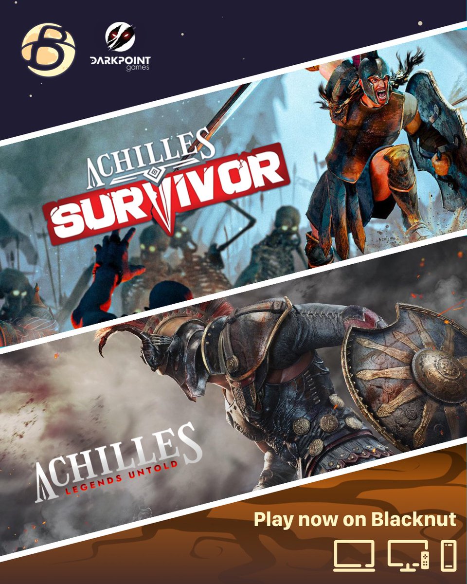 Blacknut_Games's tweet photo. ⚔️ Step into the sandals of a legend!
Both Achilles: Survivor & Achilles: Legends Untold by @DarkPointGames are now on #Blacknut 🎮✨ https://t.co/AKLpKmyLX2
Will you fight your way through myth and survive the battlefield? 🛡️🔥
#Achilles #LegendsUntold #DarkPointGames #CloudGaming #IndieGames #ActionRPG