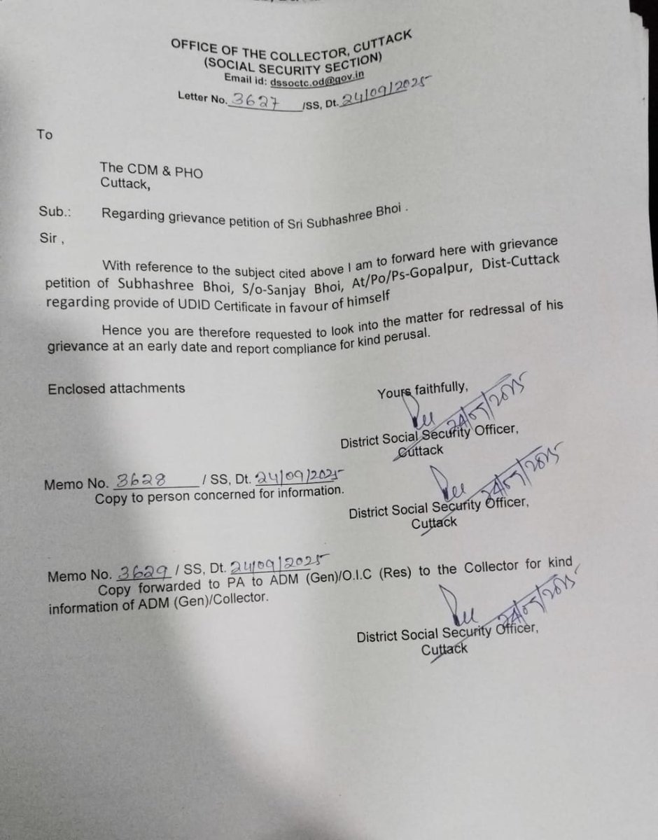 District Social Security Office, Cuttack tweet media