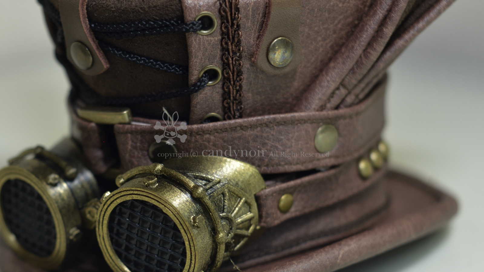 【週末セール】candynoir うさ耳 コルセットハット 黒茶 fit=scale-down,w=1200