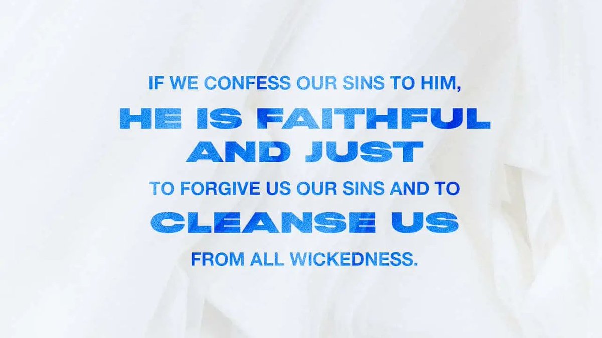 *Soul Food - Jesus is faithful &amp; Just*
If we confess our sins, he is faithful and just and will forgive us our sins and purify us from all unrighteousness. 1 John 1:9 (NIV)