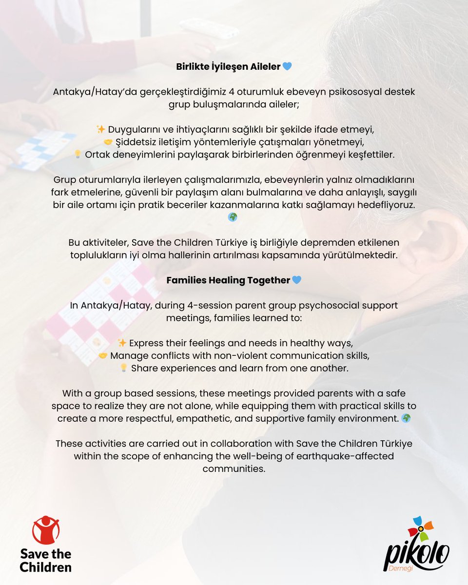 pikolodernegi's tweet image. 🅱🅸🆁🅻🅸🅺🆃🅴 🅸🆈🅸🅻🅴🆂🅴🅽 🅰🅸🅻🅴🅻🅴🆁 💙

🅵🅰🅼🅸🅻🅸🅴🆂 🅷🅴🅰🅻🅸🅽🅶 🆃🅾🅶🅴🆃🅷🅴🆁 💙

@SaveChildrenTR 

#EbeveynGüçlendirme #Birlikteİyileşiyoruz #Dayanışma #ParentEmpowerment #HealingTogether #StrongerFamilies