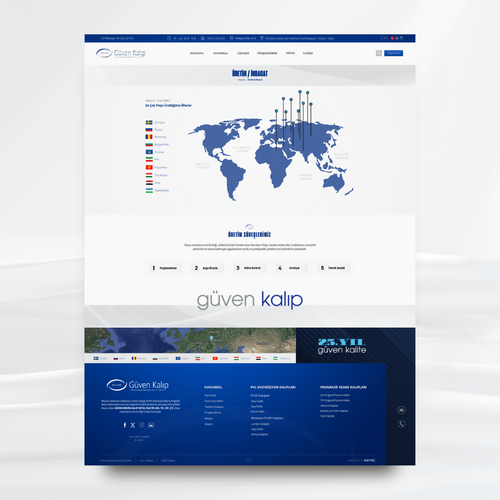 birnc's tweet photo. 𝐆𝐔̈𝐕𝐄𝐍 𝐊𝐀𝐋𝐈𝐏 ⚙️
Modern, yeni nesil ve SEO dostu web sitesiyle Güven Kalıp dijitalde artık daha güçlü, daha kreatif 💻✨

🔗 Detaylar: https://t.co/PTenbLsOI9
❥ #birNC ile markanızı geleceğe taşıyın.
#WebDesign #Web #Ui #UX https://t.co/M5VPk1Pfwi