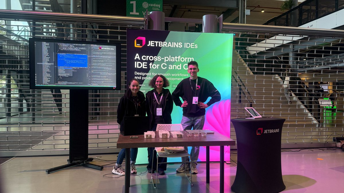 clion_ide's tweet image. The @clion_ide team is diving deep at @cppunderthesea ! 
We&apos;re excited to connect with the C++ community, share insights, and explore the future of high-performance development.
Come say hi and learn more about CLion and the latest product upates!
#cppunderthesea #cpp #JetBrains…