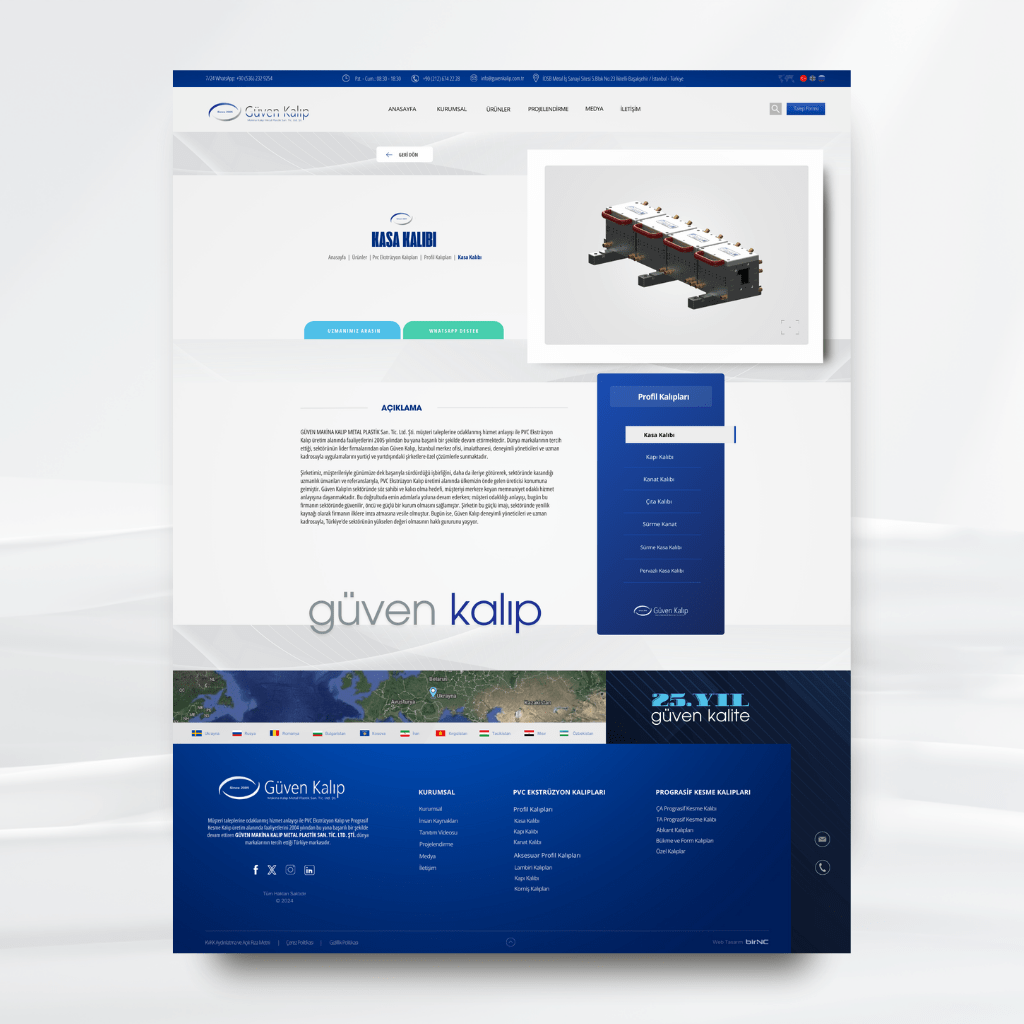 birnc's tweet photo. 𝐆𝐔̈𝐕𝐄𝐍 𝐊𝐀𝐋𝐈𝐏 ⚙️
Modern, yeni nesil ve SEO dostu web sitesiyle Güven Kalıp dijitalde artık daha güçlü, daha kreatif 💻✨

🔗 Detaylar: https://t.co/PTenbLsOI9
❥ #birNC ile markanızı geleceğe taşıyın.
#WebDesign #Web #Ui #UX https://t.co/M5VPk1Pfwi