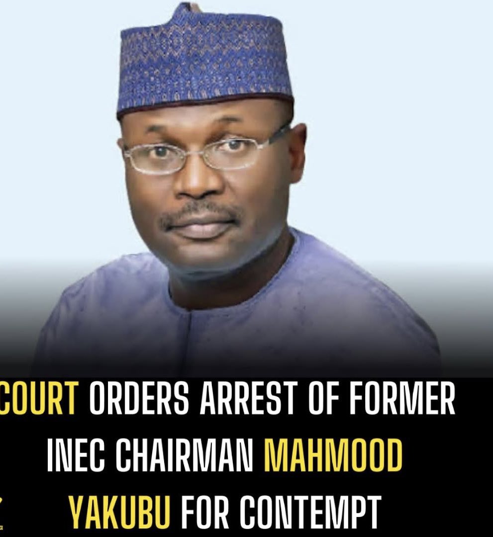 broadcast0147's tweet image. Court Orders Arrest of Former INEC Chairman Mahmood Yakubu for Contempt

The Federal High Court sitting in Osogbo, Osun State, has ordered the Inspector General of Police, Kayode Egbetokun, to arrest the immediate past chairman of the Independent National Electoral Commission…
