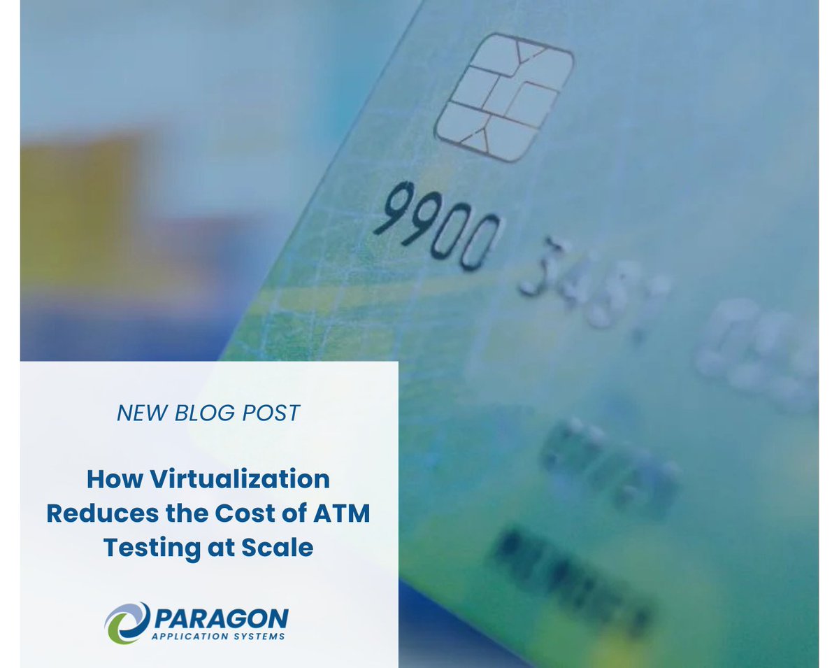 ParagonEdge's tweet image. 📣 Cut QA costs without cutting corners! See how VirtualATM can help ATM deployers reduce testing expenses while improving speed, accuracy, and operational efficiency.

👉 Learn how: hubs.li/Q03MfLh_0

#ATMTesting #Virtualization #testingautomation #CostSavings