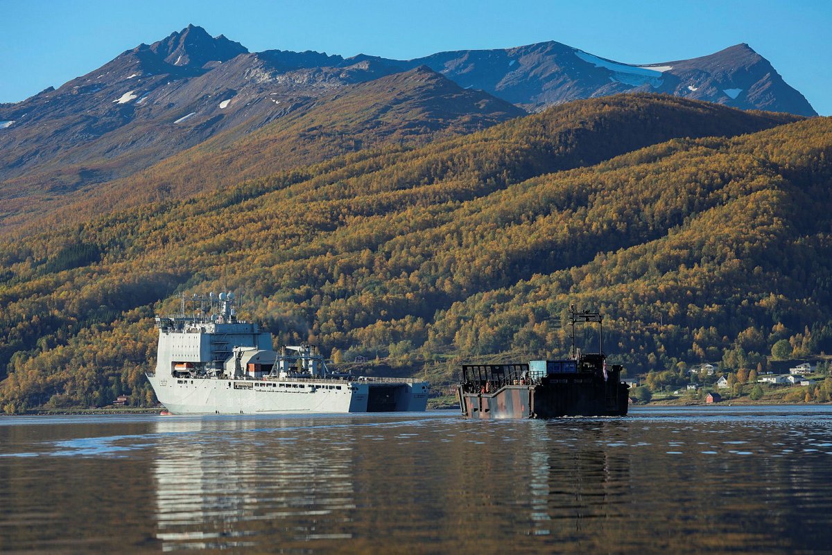 This, sadly, isn't far off the entirety of the UK amphibious capability now.  

Ocean LPH, gone
LPD, Bulwark/Albion, gone
LSD(A), 3 of the 4 Bay class, gone (or more or less gone)
Strat RORO, down from 6 to 4