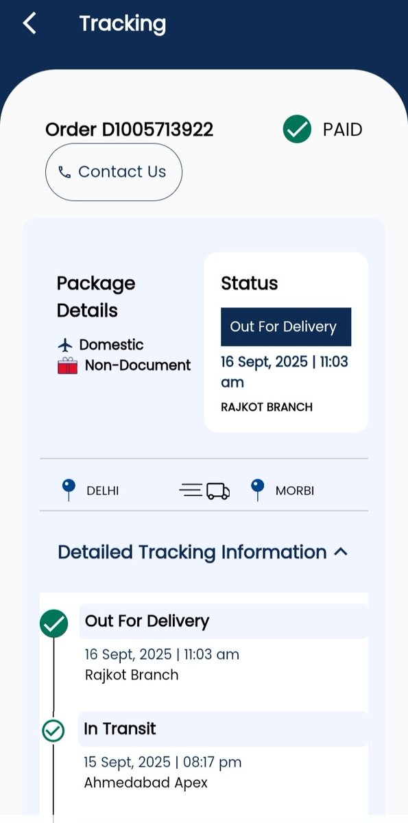 SinghBhumi44772's tweet image. ICAI study books—this delay is seriously hampering my preparations.
​Demand
​I demand that you take immediate action to locate my consignment (D1005713922) and ensure it is delivered to Morbi ASAP. Please stop the runaround and fix this immediately.#DTDC #CourierProblem #ICAI