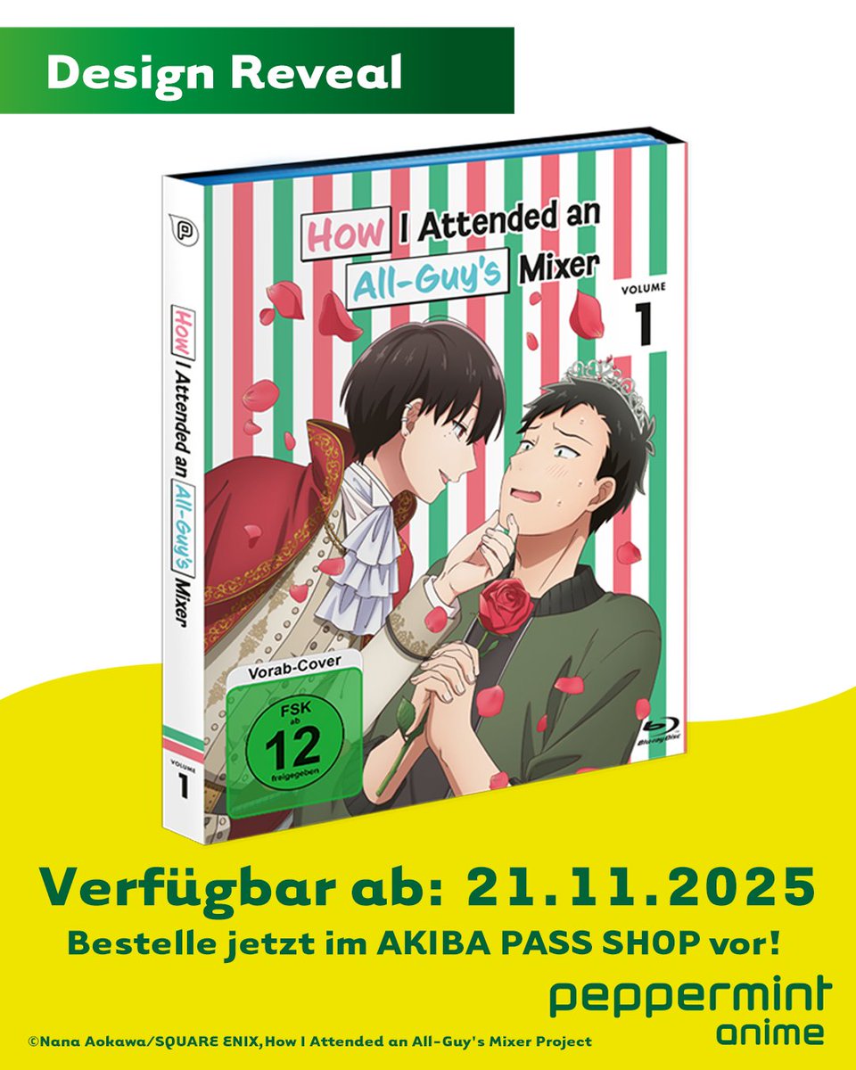 Oh Mann! Am 21.11.2025 kommt „How I Attended an All-Guy’s Mixer - Vol. 1“ (Ep. 1–6).

Heute: Vorab-Design von Vol. 1. ✨ Jetzt im AKIBA PASS SHOP vorbestellen &amp; 3 Untersetzer sichern – nur solange Vorrat reicht!
akibapassshop.de/products/25p06…