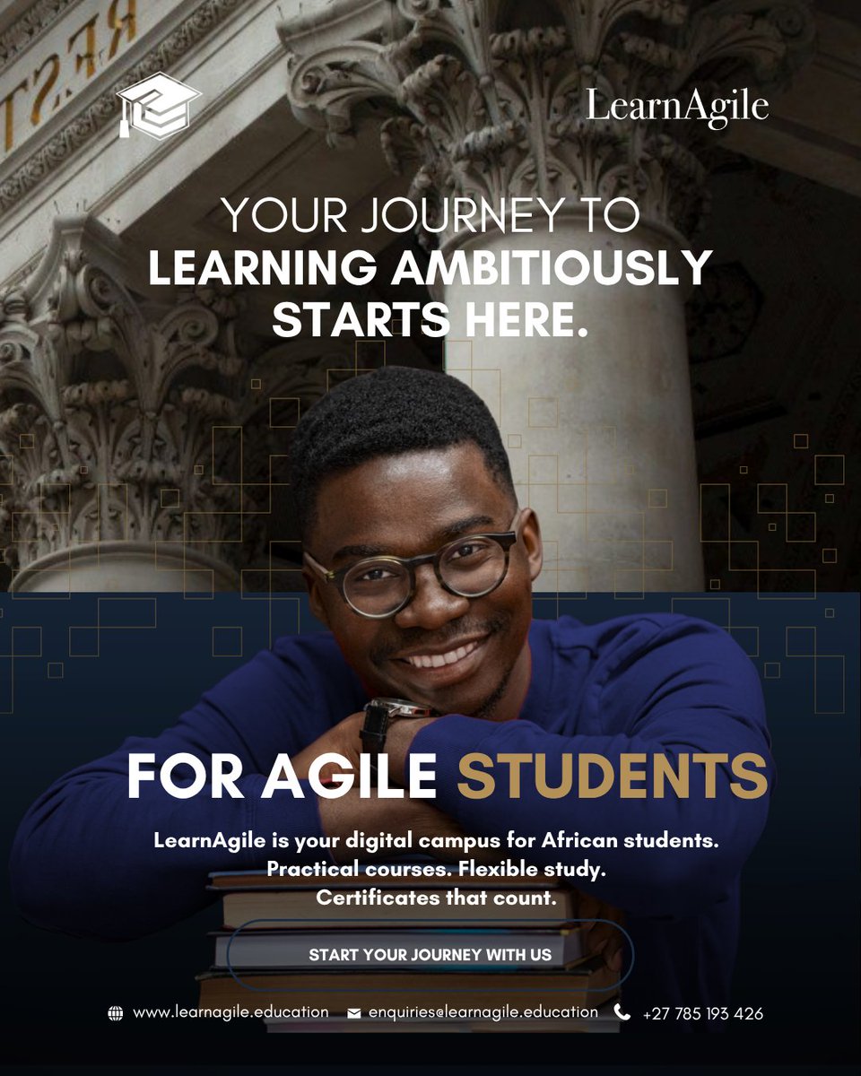 LearnAgile_'s tweet image. Every student deserves more than just a qualification, they deserve a mindset that prepares them for a changing world. 

We care about more than skills; we nurture growth, resilience and purpose for students who believe in becoming more.

#LearnAgile #EdTech #DigitalLearning
