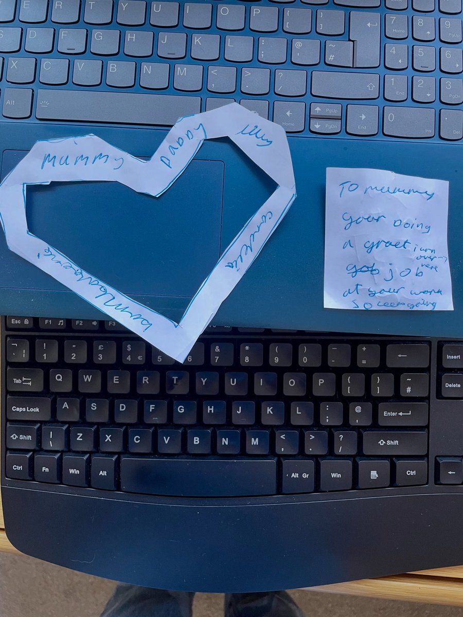 A_B_Morgan's tweet image. Arrived at my desk today to find this. Just the encouragement I needed! #parentinglife