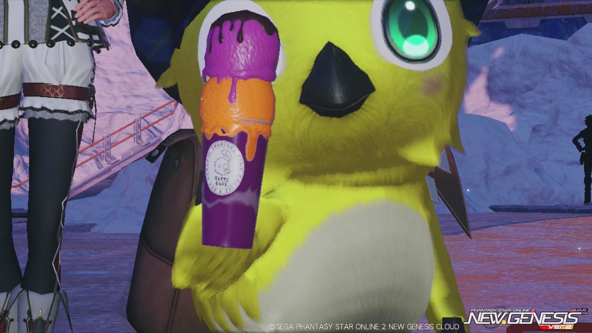 foschia_PSO2's tweet image. アイスどうぞされましたがクヴァリスで食べるの？ｗｗ
ところでカップのイラストがラッピーの絵なの良い