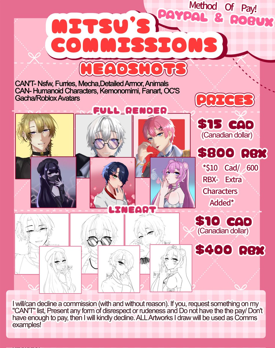 RA_MITSURUU's tweet image. HI HI IM DOING EMERGENCY COMMS😭🙏🥀
DM IF INTERESTED 
*ONLY PAYPALL AT THE MOMENT*
0/3
#commissionsopen #CommissionSheet #ArtistOnTwitter #ArtCommission