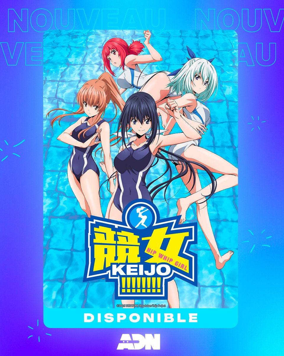 ADNanime's tweet image. Poitrines et postérieurs s'entrechoquent sur la plateforme pour faire tomber l'adversaire 👀
Qui deviendra la reine de ce sport hors du commun ?!
Keijo!!!!!!!!, c'est dispo 👙