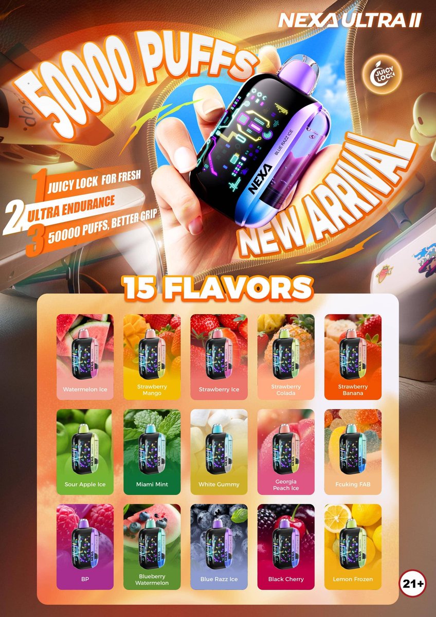 NEXA ULTRA Ⅱ Launching in October: The Most Compact 50000-Puff Device with Juicy Lock for Fresh 
vape.hk/nexa-ultra-%e2…