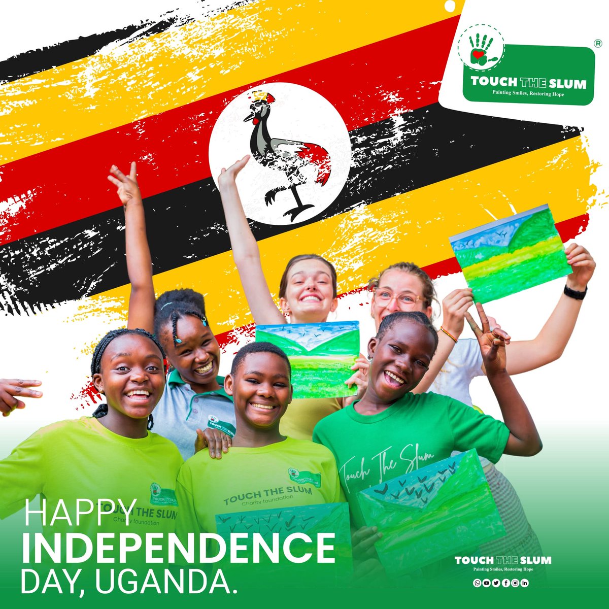 Today we celebrate 63 years of freedom, resilience, and progress empowering girls and creating equal opportunities for all young people.
#UgandaAt63 #IndependenceDay #GirlsEmpowerment #YouthForChange #TouchTheSlum