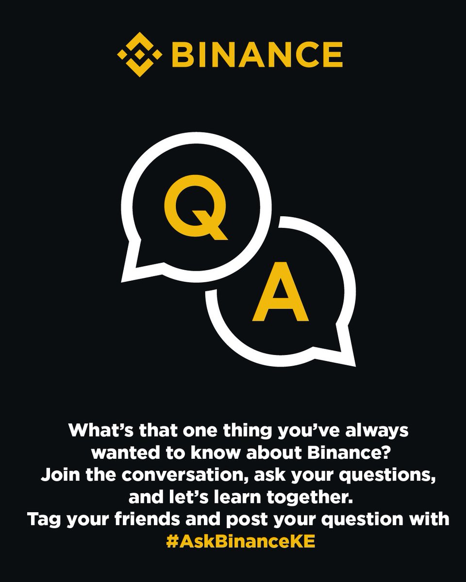 No matter what your question is about crypto, trading, or the platform itself, this is your invitation to ask it and receive a knowledgeable response.#AskBinanceKE