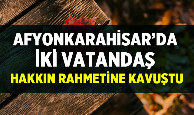 Afyonkarahisar’da Çelik ve Daş Ailelerinin Acı Günü afyonkenthaber.com/afyonkarahisar…