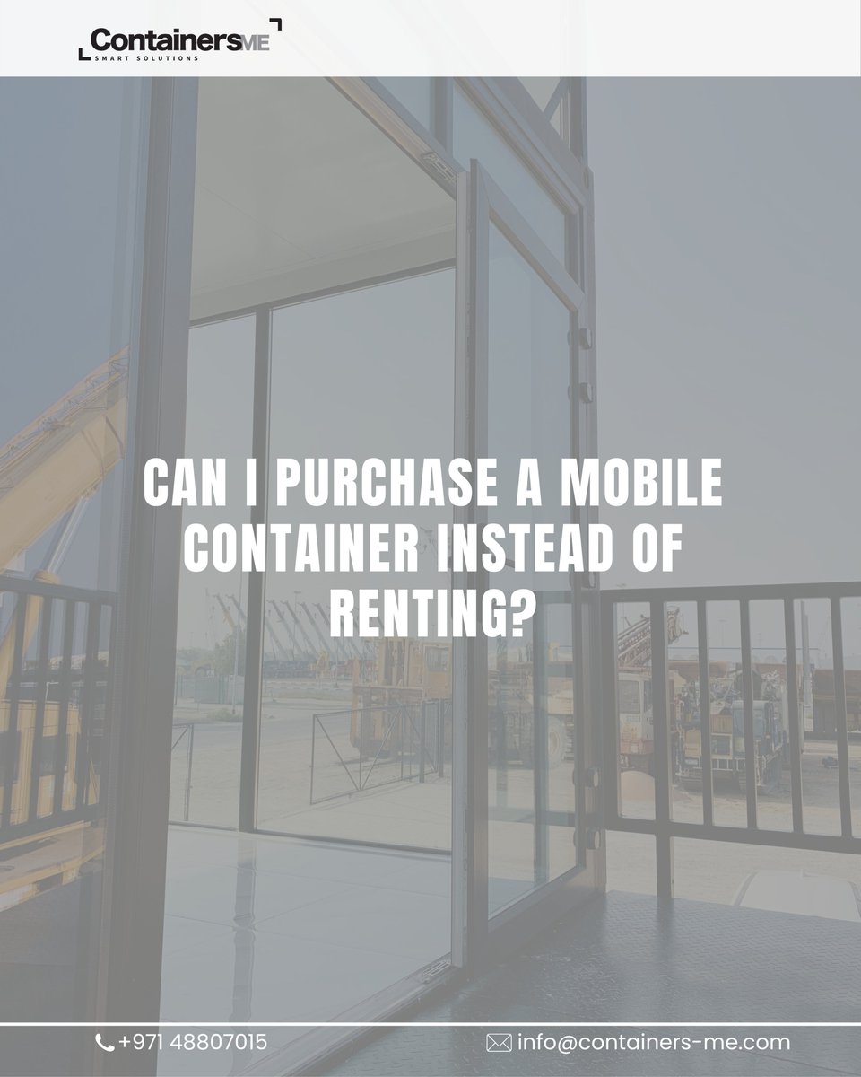 Containers_me's tweet image. Curious about modular mobile containers? 🚚🤔 Our latest FAQ post covers everything you need to know! 

#modularcobilecontainers #faq