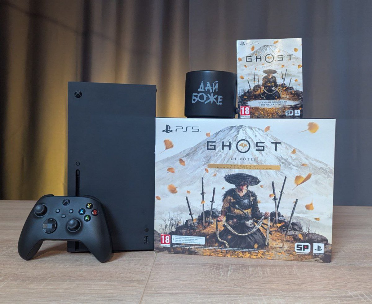 OLDboiUA's tweet image. Друзі, з Вас 200 гримнів і репост!

Відкриваємо збір На дрони DJI Mavic Avata 2 та технічне обладнання для 6 полку рейнджерів ССО

Приз: 
1. Місце
 - XBOX Series X
2. Місце
 - Колекційне Видання Ghost Of Yotei
3. Місце
- Кружка Каналу Дай Боже
- Цифровий Код на Ghost Of Yotei