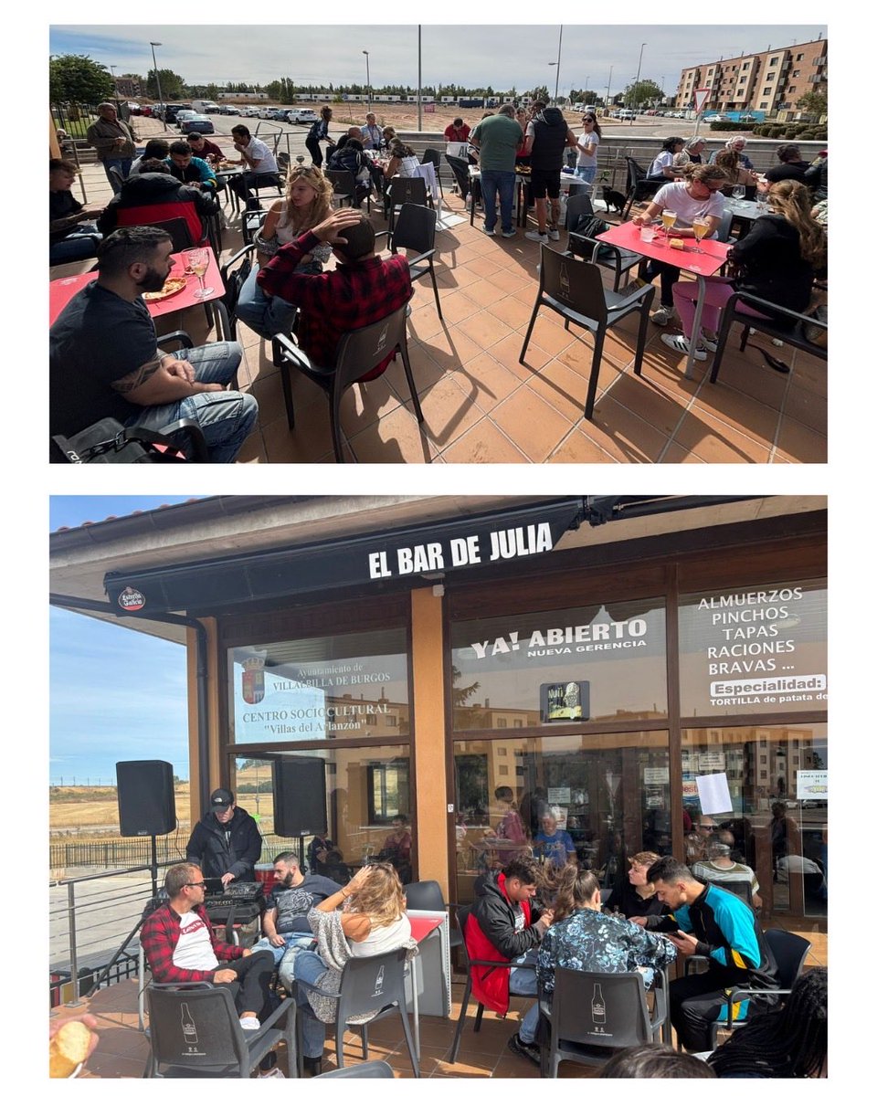 ¡Qué finde en Bar Julia (Villas de Arlanzón)!
Música con DJ Realx, paella solidaria 🥘 y bingo con premios 🎲
👉 ¡Gracias a todos por venir y apoyar! 💜
#SaludMental #Burgos #Paella