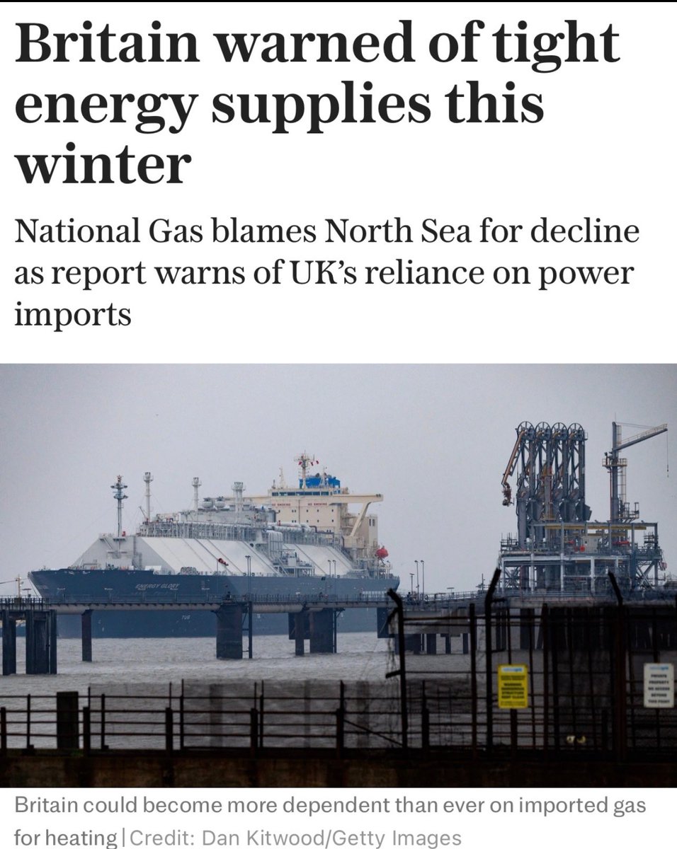 Because we refuse to use what we have on our doorstep, whilst buying it in from countries that do, insane policy, driving up our energy prices, which affects absolutely everything.