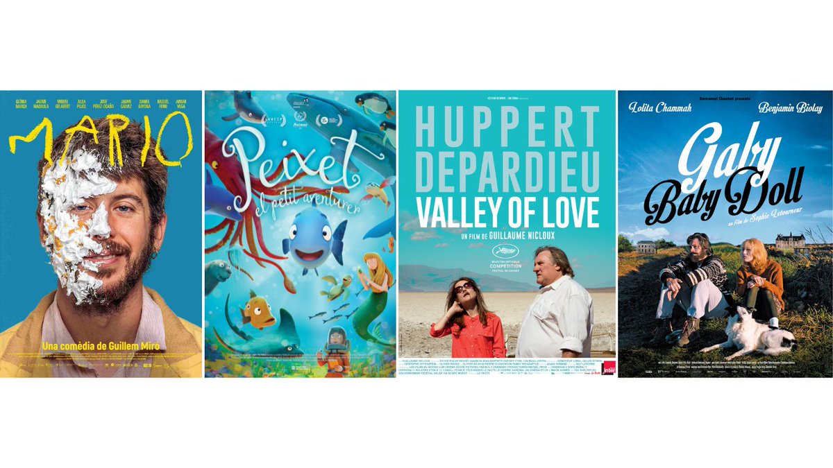 Aquesta setmana, quatre estrenes en català als cinemes: 
📷 Mario, <a href="/CineBaix/">CineBaix</a> 
📷 Peixet, el petit aventurer (a CineBaix) 
📷 Valley of Love 
📷 Gaby Baby Doll 
 Consulta la cartellera de @cat_cine.
<a href="/SLCsantjust/">SLC St. Just Desvern</a> <a href="/slcsantjoandesp/">SLC Sant Joan Despí</a> <a href="/DeEsplugues/">SLC-Esplugues de Llobregat</a> <a href="/slcsantfeliu/">SLC de Sant Feliu. CNL Baix Llobregat Centre.</a> <a href="/SLCCornella/">SLC de Cornellà de Llobregat</a> @vxlroses