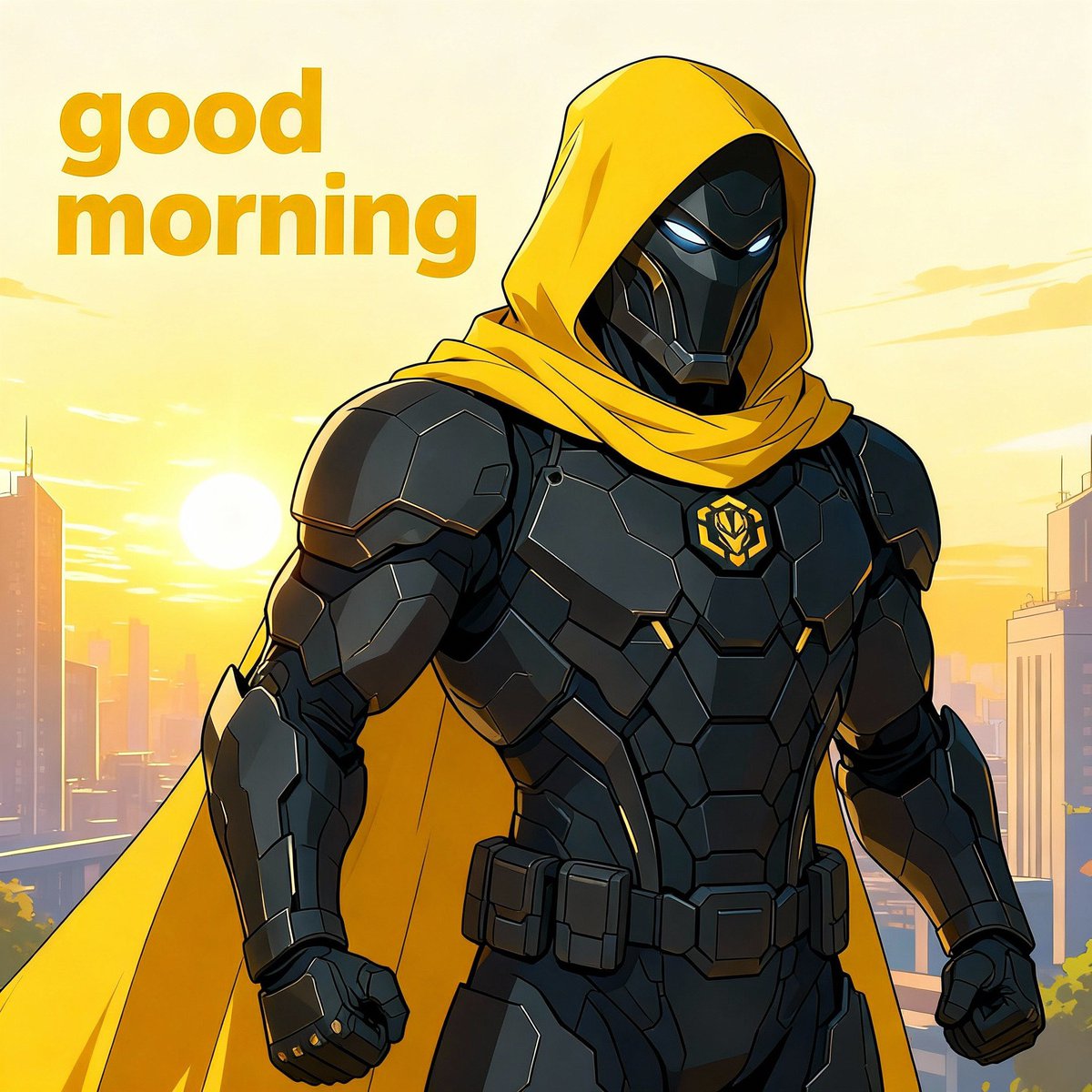 BNB Chainコミュニティに敬礼するCaptainBNBのマスコット画像