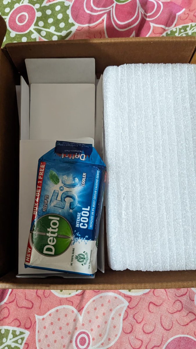 AgnosticAtma's tweet photo. @XiaomiIndia Ordered powerbank from your site, but received Dettol soap from inside! Please look into this at the earliest and help resolve. #ccgeeks #fraud #XiaomiCare https://t.co/Csoi6vBqQY