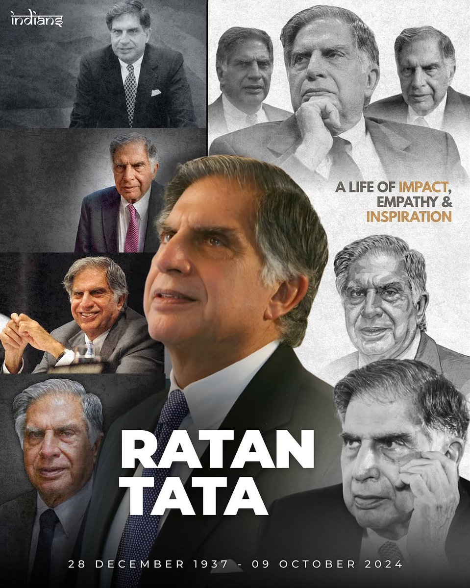doopatipavan's tweet photo. A year has gone by, yet your legacy feels timeless. Sir Ratan Tata
 The man who taught India that success means giving back. Your kindness still echoes in every life you touched.
#RatanTatadeathanniversary
#RatanTatadeathanniversary
#RatanTatadeathanniversary https://t.co/kpEbIiFrKg