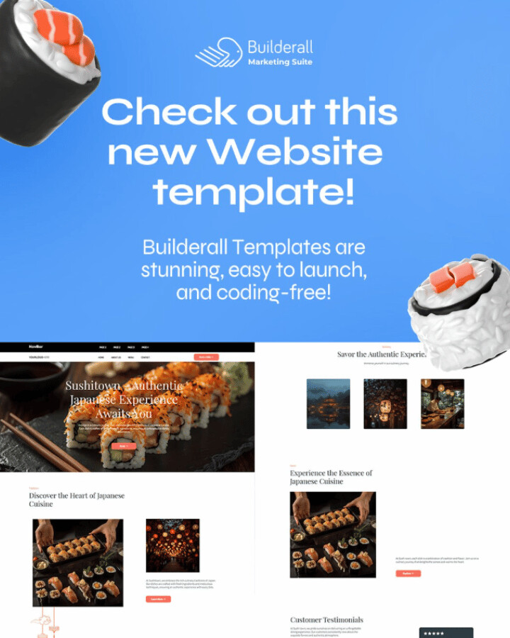 apps_aware's tweet image. 🍣 New Builderall Website Template Is Live!
🎨 Design fast, launch faster
🚀 Code-free, sushi-smooth setup
🌐 go.appsaware.com/builderall
#Builderall #WebsiteTemplate #NoCodeDesign #MarketingSuite #WebDesignTools #AIWebTools #SushiWebsite #LaunchWithBuilderall