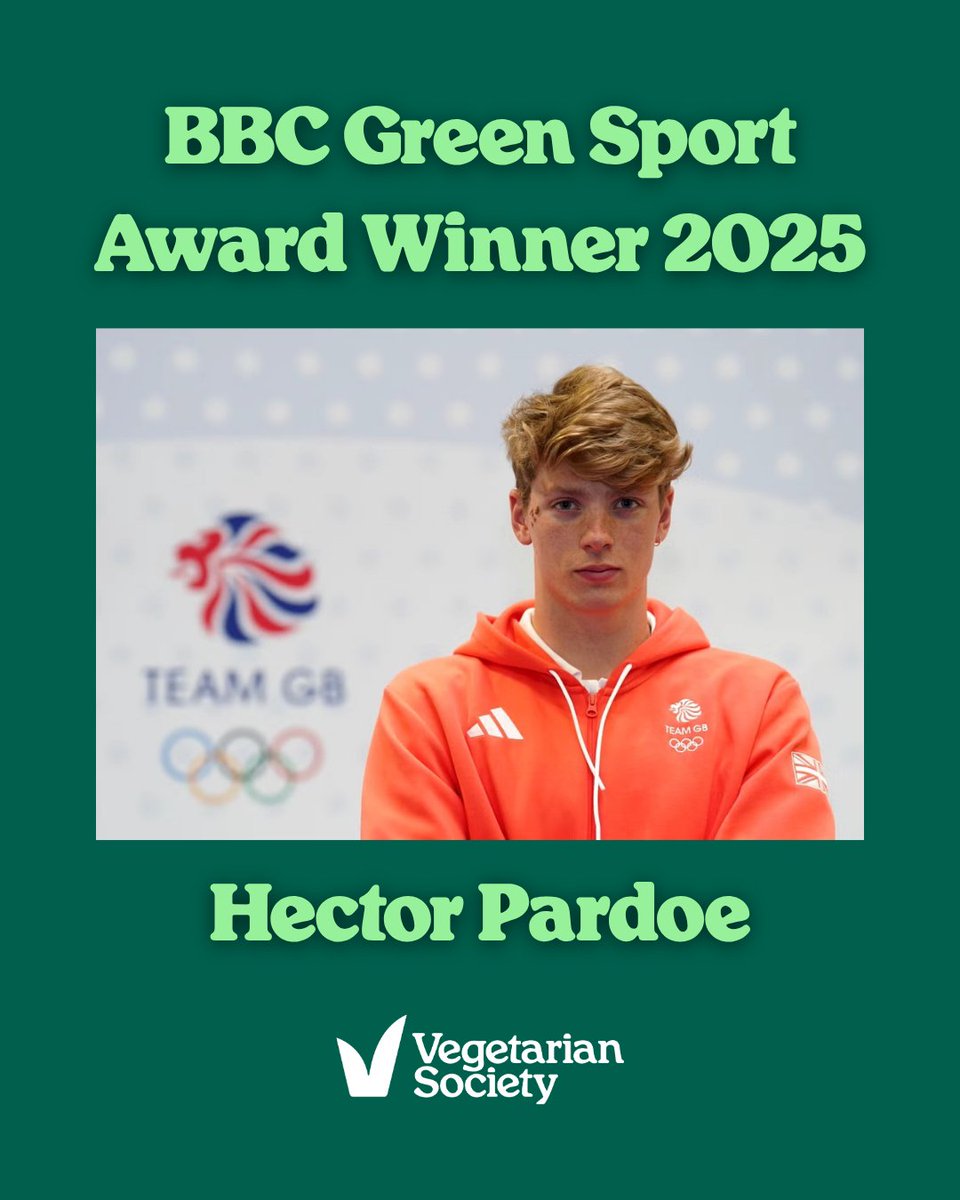vegsoc's tweet image. 🎉Congrats to @hector_pardoe, 2025 BBC Green Sport Award for Athlete of the Year! Swimming Britain&apos;s three largest lakes in under 24 hours to raising awareness of water pollution through his documentary &quot;King of the Lakes,&quot; he proves how sport can drive a cleaner, greener planet.