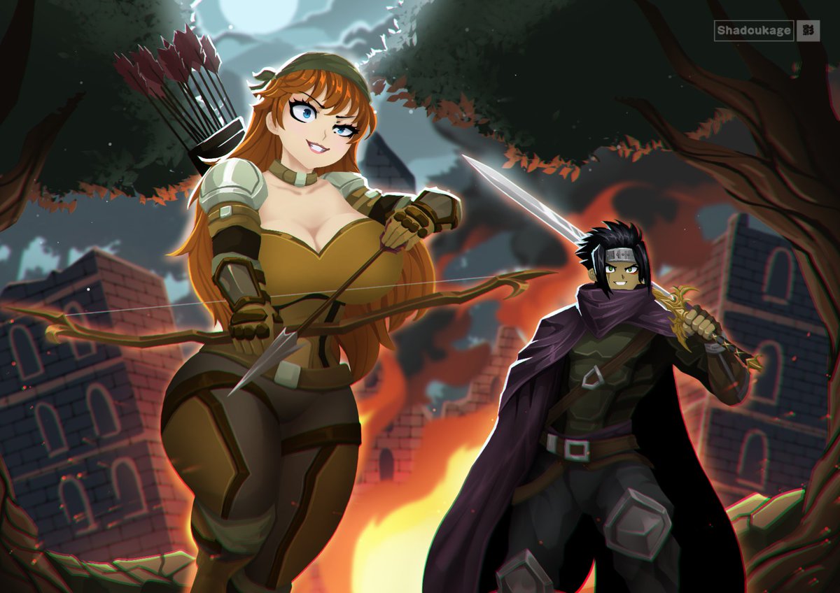 Bandit Robina &amp; Bandit Leader Drakath , Commission done for <a href="/Arkcon_Lyran/">Arkcon</a> TYSM! 
-
<a href="/AEArtStation/">AQW ArtStation</a> <a href="/ArtixKrieger/">[🔴] Artix Krieger</a> <a href="/Alina_AE/">Alina</a> <a href="/BeleenAE/">Beleen</a> <a href="/ContentPortalAE/">AE Content 🔃+♡</a>

#Commission #DigitalArt #Shadoukage #Robina #Drakath #aqw