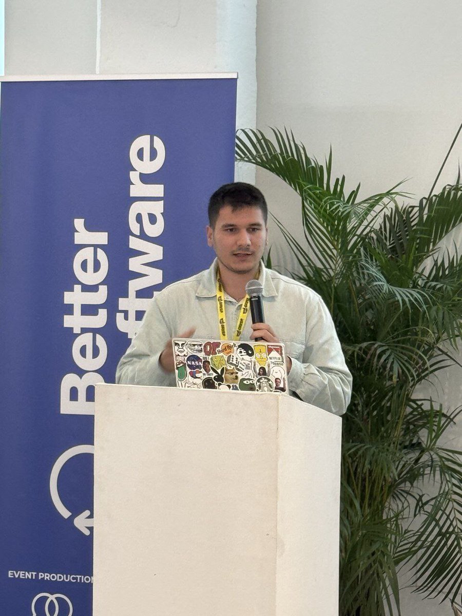 MiaPlatform's tweet photo. Another #Cluster Bites the Dust… and That's Okay!😎
On October 3rd, we attended Better Software in Turin - the event that explores how to write #Software that has less impact on the #Environment. 🌱

#MiaPlatform #BetterSoftware #GreenSoftware #Sustainability #Event https://t.co/isNgTBoblV