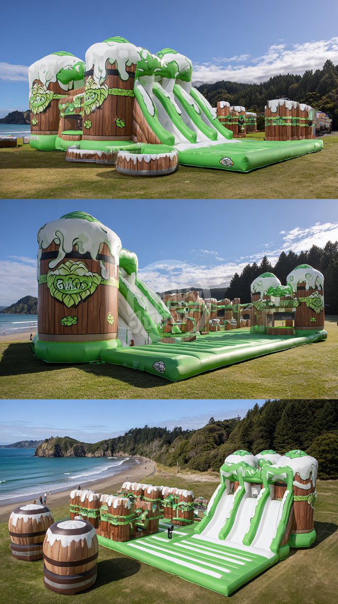 pangao23's tweet image. 🌱 Customized Green Inflatable Park | Environmentally Friendly, Safe, and Unlimited Creativity #customize #green #inflatable #safe