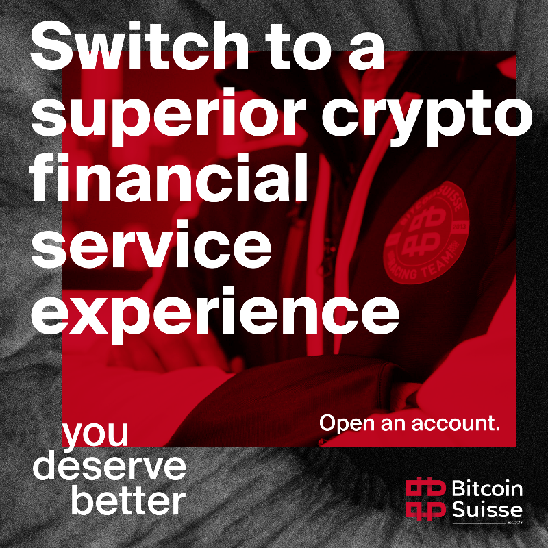 BitcoinSuisseAG's tweet photo. Move your crypto assets to Bitcoin Suisse, Switzerland’s leading crypto finance service provider, and access a premium and seamless experience – designed and run by native experts. Get started with us and open your account today.