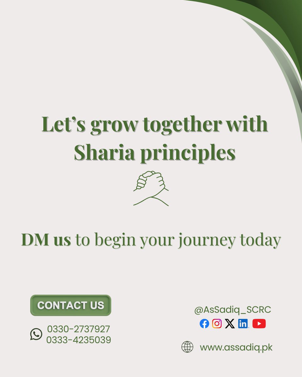 AsSadiqscrc's tweet photo. A business without purpose is just a trade.
A business with vision, mission &amp; values becomes a legacy. 🌿✨
At As-Sadiq, we help you build that legacy. https://t.co/3XTDlKGCa0