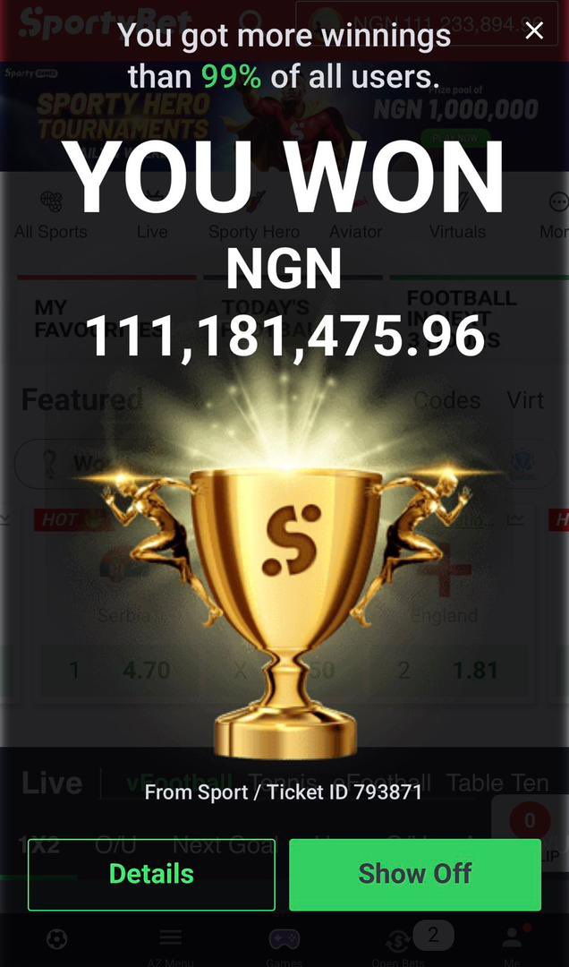 Winningg_Boss's tweet image. 111.1M🥂🏆✅  
Drop your Account Details 
Crediting from the first 654 Likes ❤️ &amp;amp; Retweets