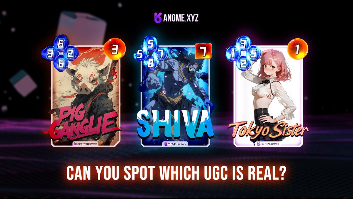 Can you spot which User Generated Card is real? 🧩

Comment 1,2 or 3 👇

First correct answer featured tomorrow and will have a chance to win total prize of $20 worth of locked cards 🏆